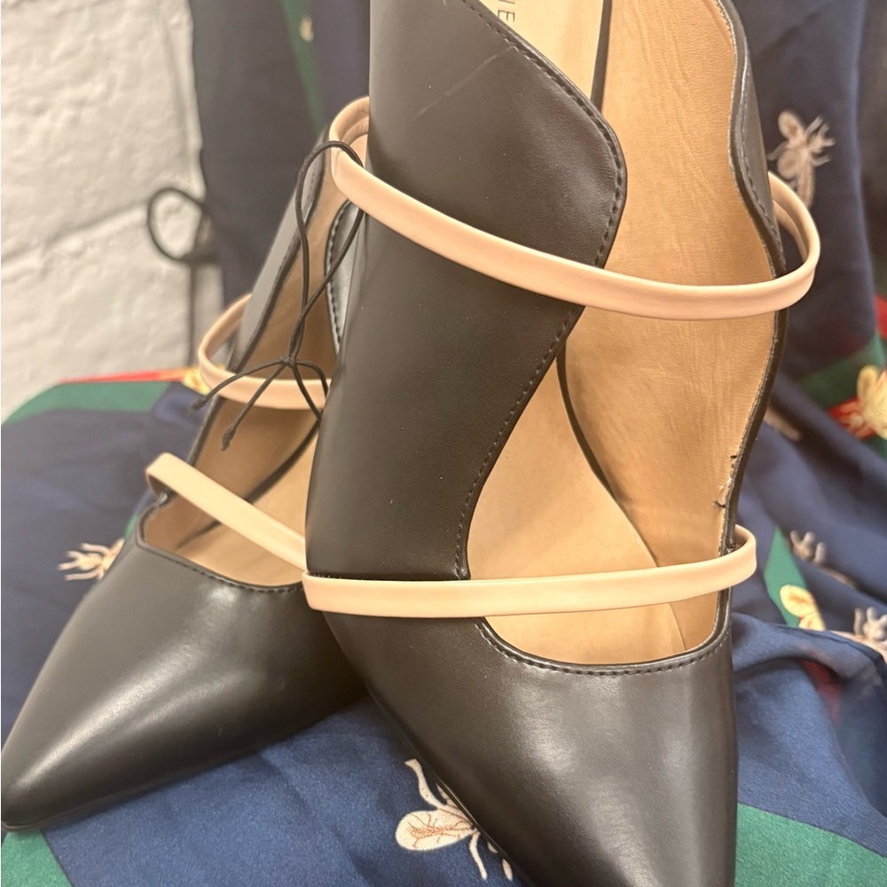 Elegant Black and Tan Women's Heels